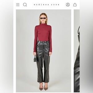 Endless Rose faux leather pants